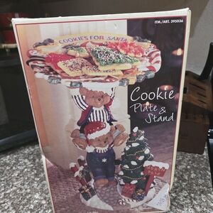 Festive Cookie Plate and Stand